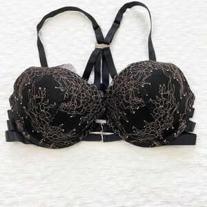 BUY 1 GET 1 FREE Victorias Secret Strappy Buckle Bondage Bra Very Sexy- Push Up